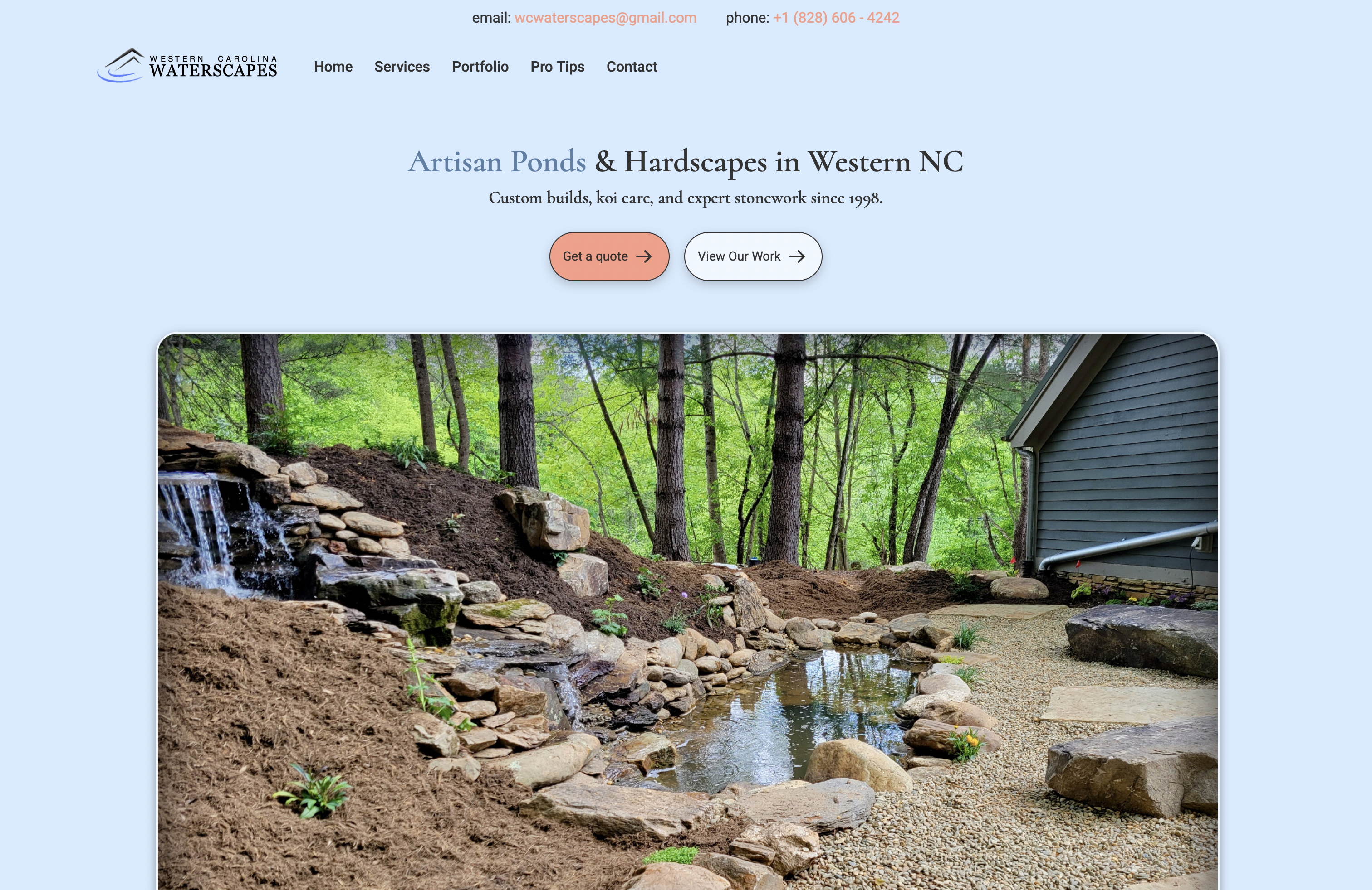 Western Carolina Waterscapes project screenshot