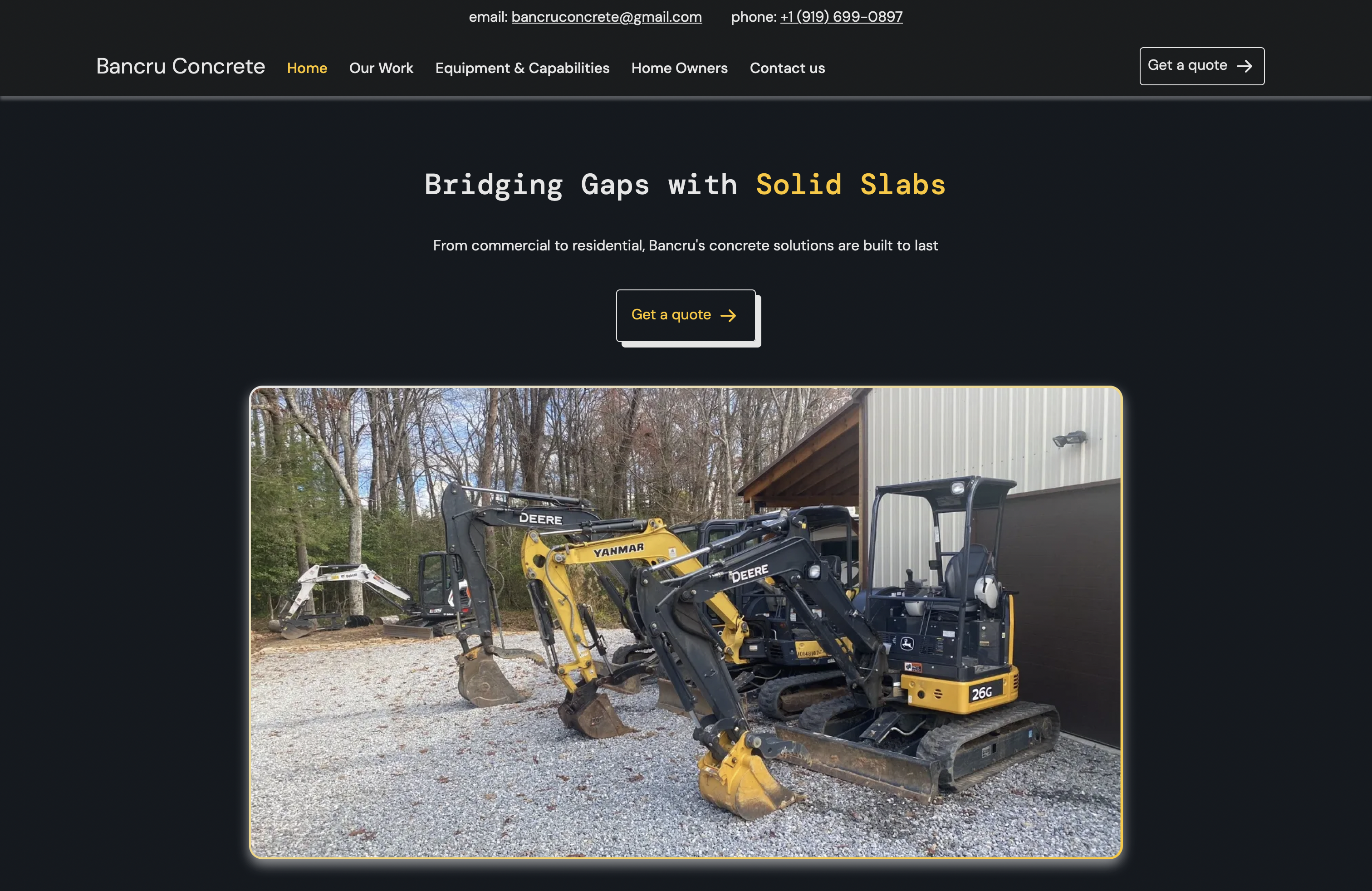 Bancru Concrete project screenshot