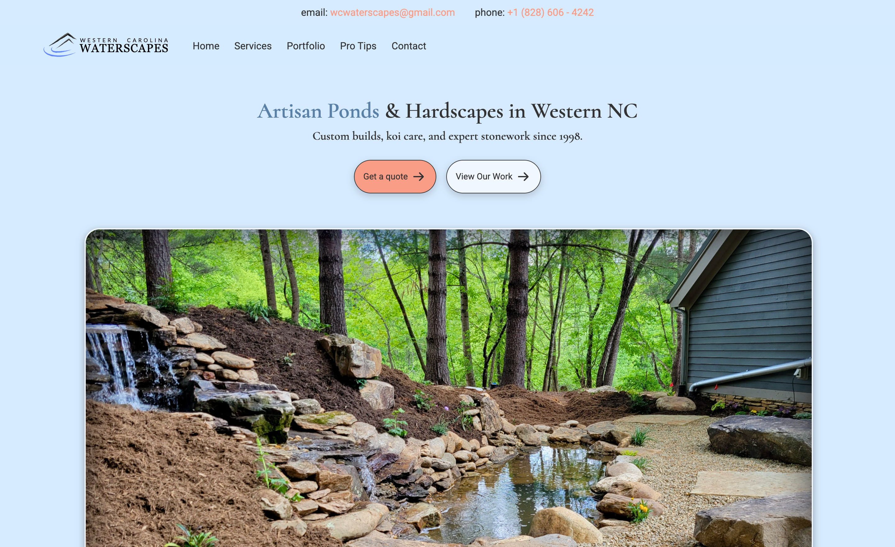 Western Carolina Waterscapes project screenshot